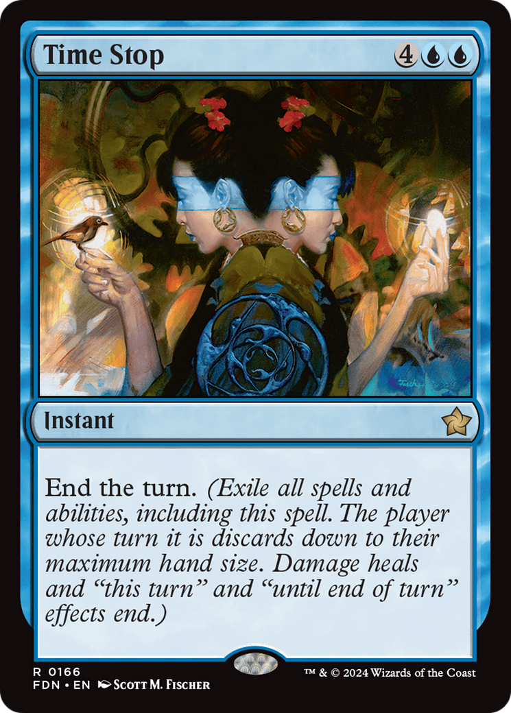 Time Stop - Rare Instant card from Foundations