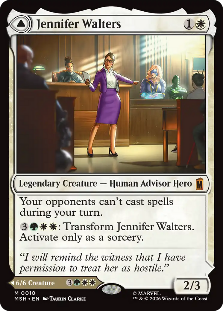Jennifer Walters // The Sensational She-Hulk - Mythic Legendary Creature — Gamma Hero card from Marvel Super Heroes