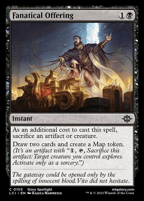 Fanatical Offering - Common card from The Lost Caverns of Ixalan