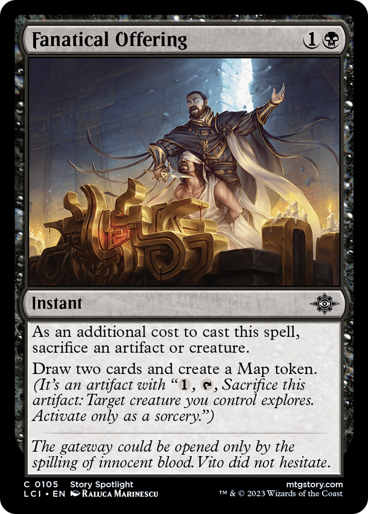Fanatical Offering - Common Instant card from The Lost Caverns of Ixalan