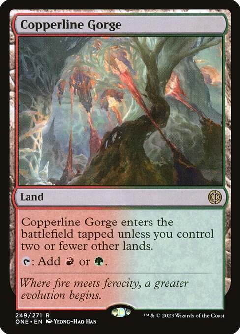 Copperline Gorge - Rare card from ONE