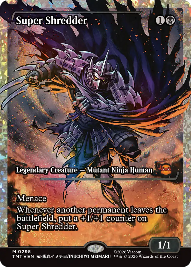 Super Shredder - Mythic Legendary Creature — Mutant Ninja Human card from Teenage Mutant Ninja Turtles