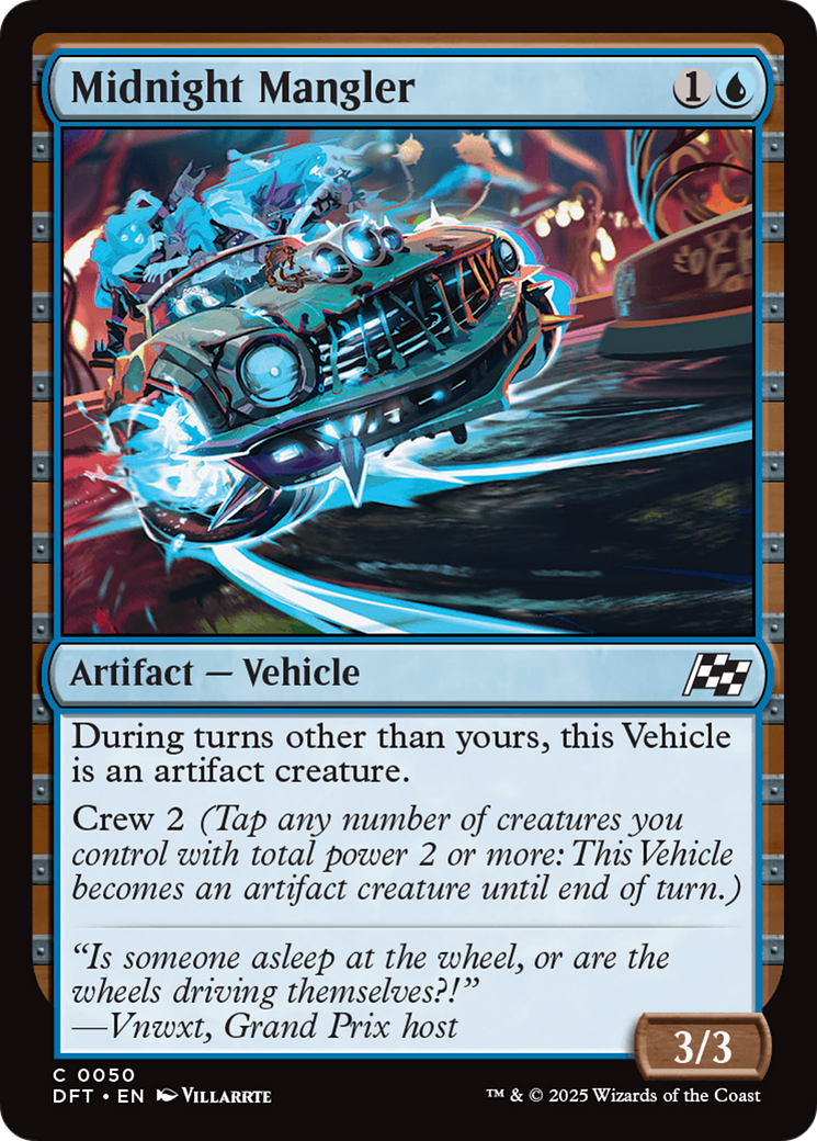 Midnight Mangler - Common Artifact — Vehicle card from Aetherdrift