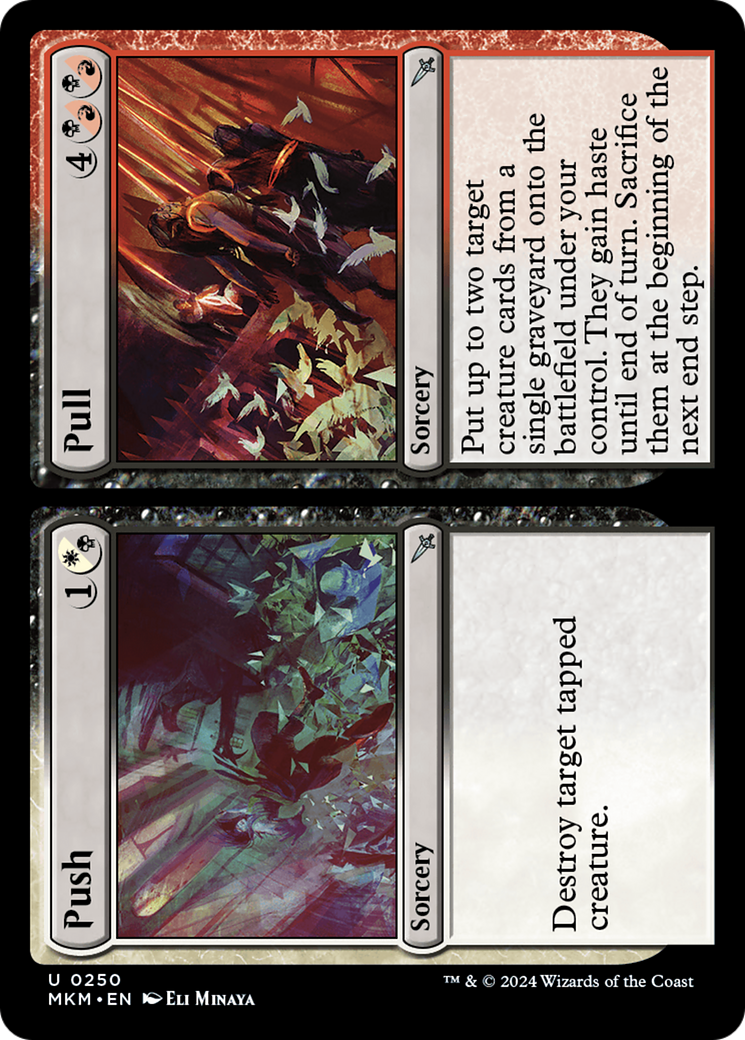 Push // Pull - Uncommon Sorcery card from Murders at Karlov Manor