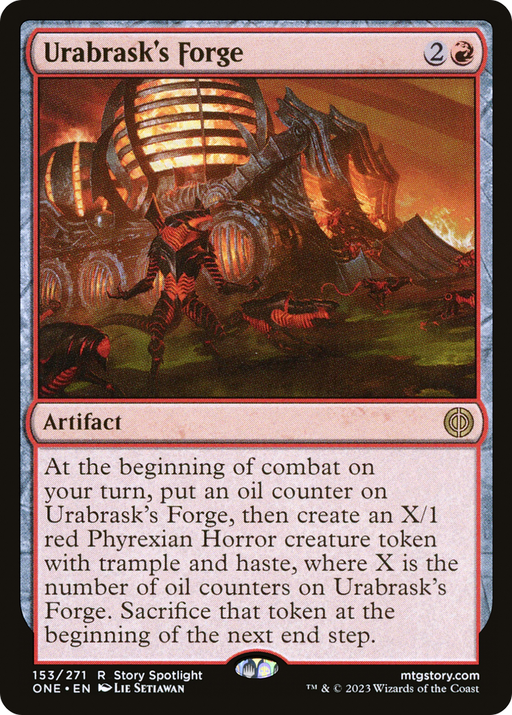 Urabrask's Forge - Rare Artifact card from Phyrexia: All Will Be One