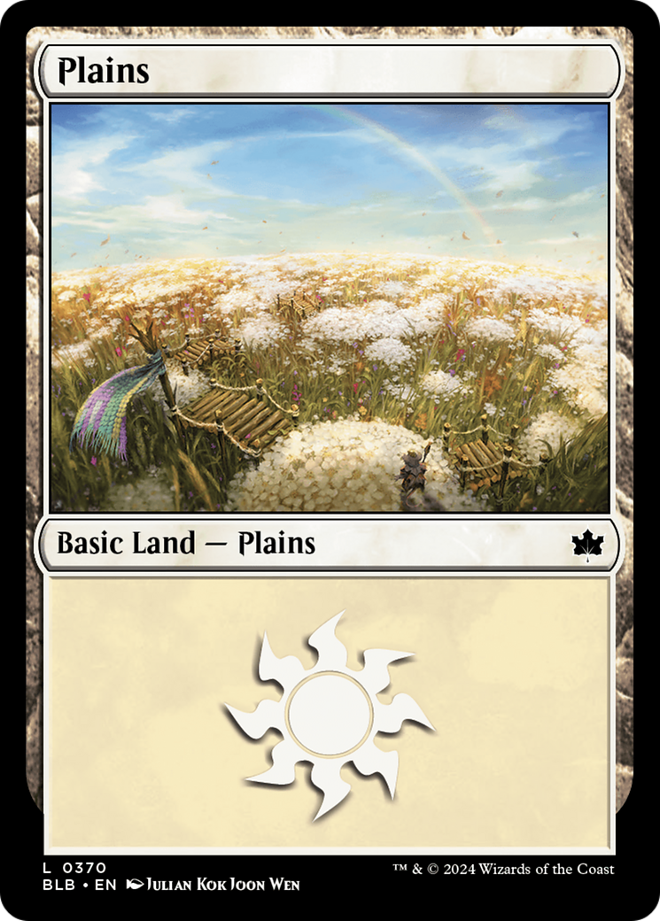 Plains - Common Basic Land — Plains card from Bloomburrow