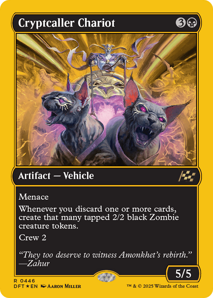 Cryptcaller Chariot - Rare Artifact — Vehicle card from Aetherdrift