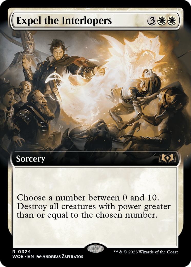 Expel the Interlopers - Rare Sorcery card from Wilds of Eldraine