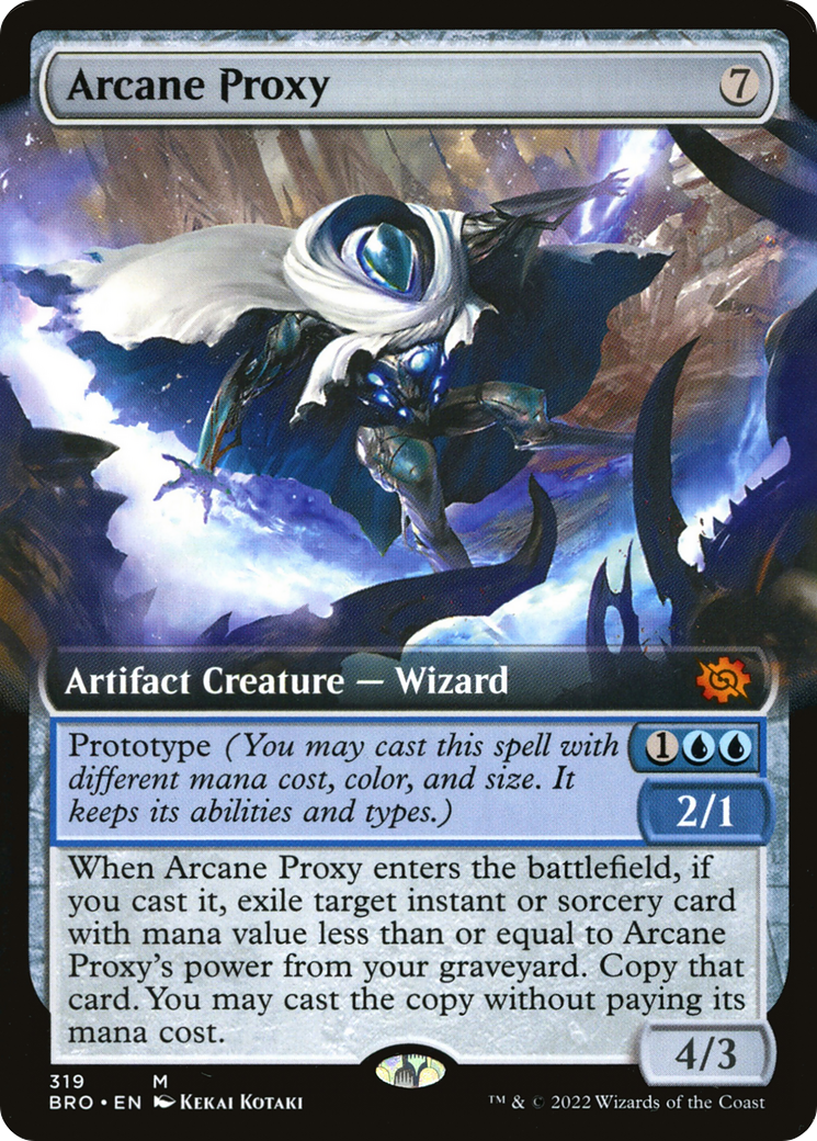 Arcane Proxy - Mythic Artifact Creature — Wizard card from The Brothers' War