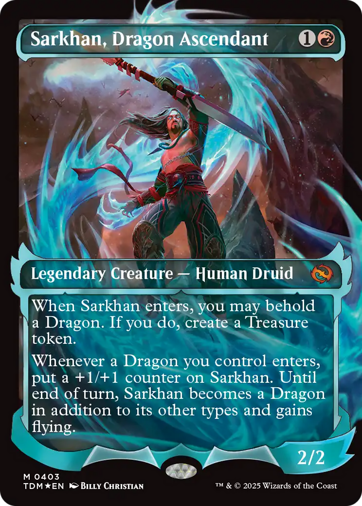 Sarkhan, Dragon Ascendant - Mythic Legendary Creature — Human Druid card from Tarkir: Dragonstorm