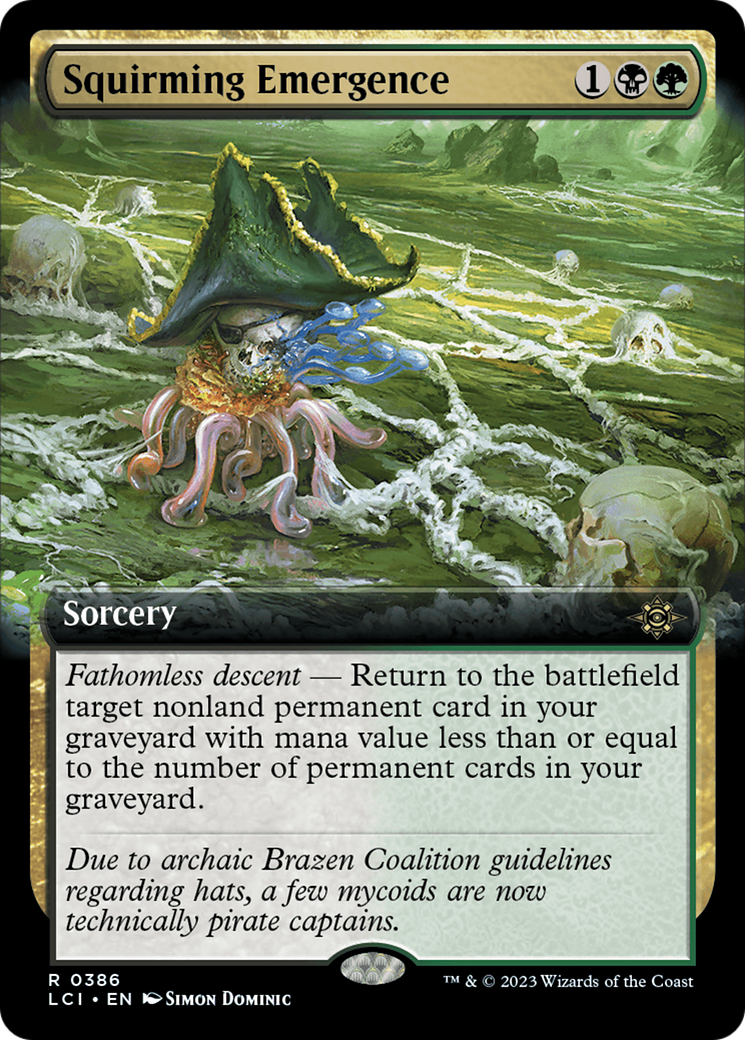 Squirming Emergence - Rare Sorcery card from The Lost Caverns of Ixalan
