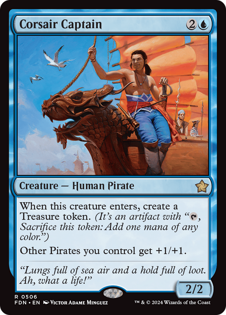 Corsair Captain - Rare Creature — Human Pirate card from Foundations