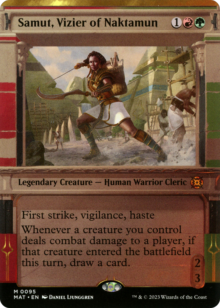 Samut, Vizier of Naktamun - Mythic Legendary Creature — Human Warrior Cleric card from March of the Machine: The Aftermath