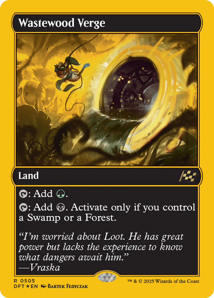 Wastewood Verge - Rare Land card from Aetherdrift