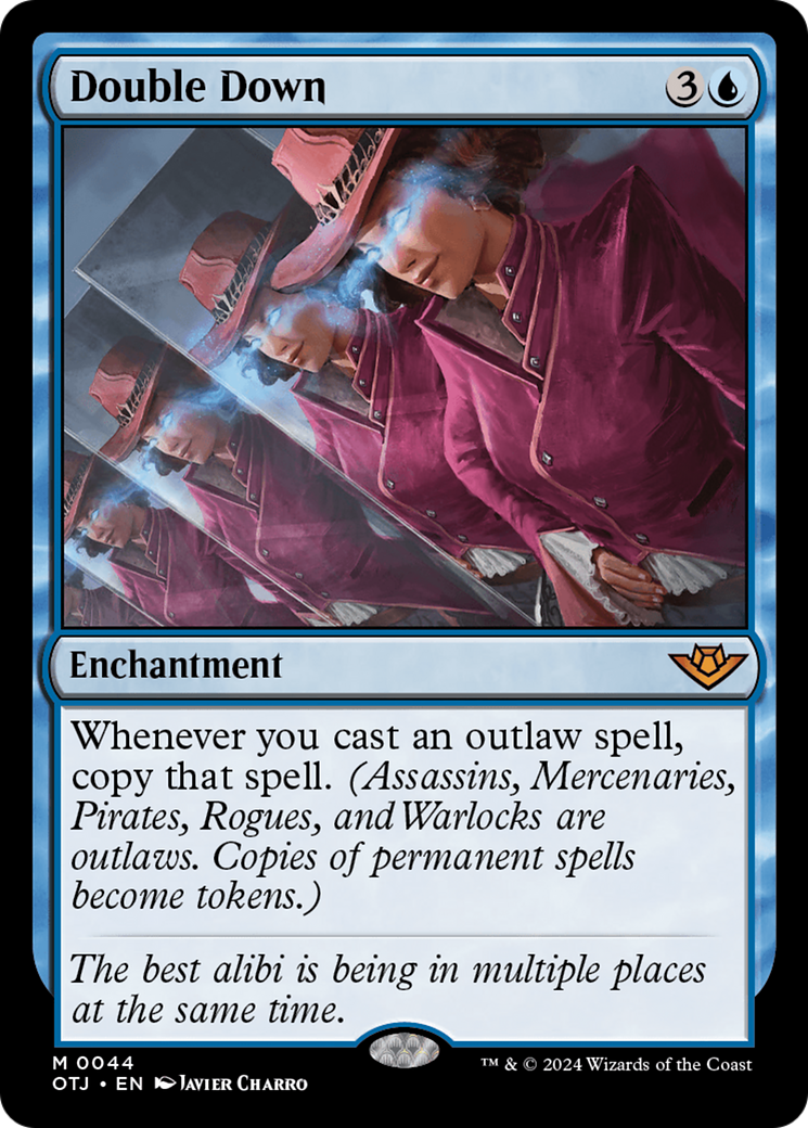 Double Down - Mythic Enchantment card from Outlaws of Thunder Junction