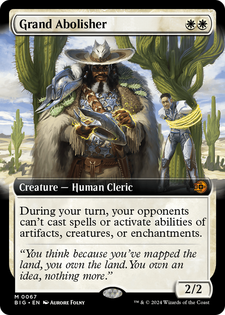 Grand Abolisher - Mythic Creature — Human Cleric card from The Big Score