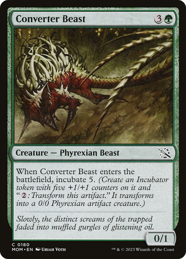 Converter Beast - Common Creature — Phyrexian Beast card from March of the Machine