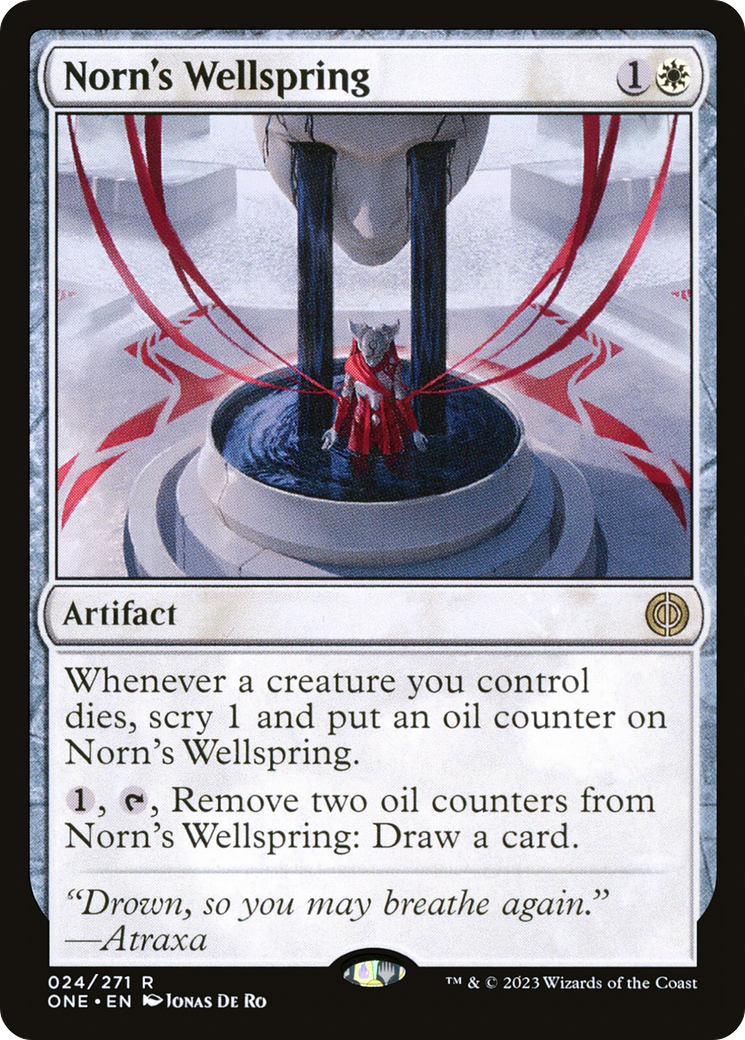 Norn's Wellspring - Rare Artifact card from Phyrexia: All Will Be One