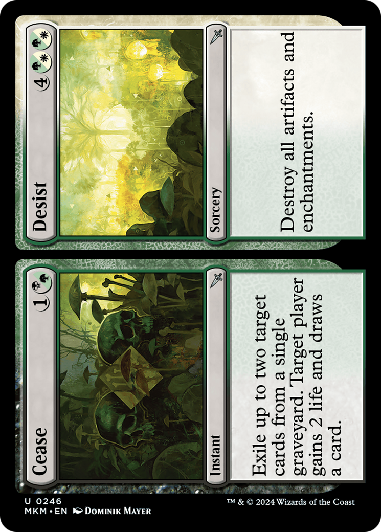 Cease // Desist - Uncommon Instant card from Murders at Karlov Manor