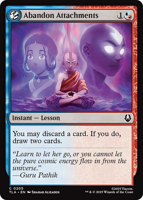 Abandon Attachments - Common card from Avatar: The Last Airbender