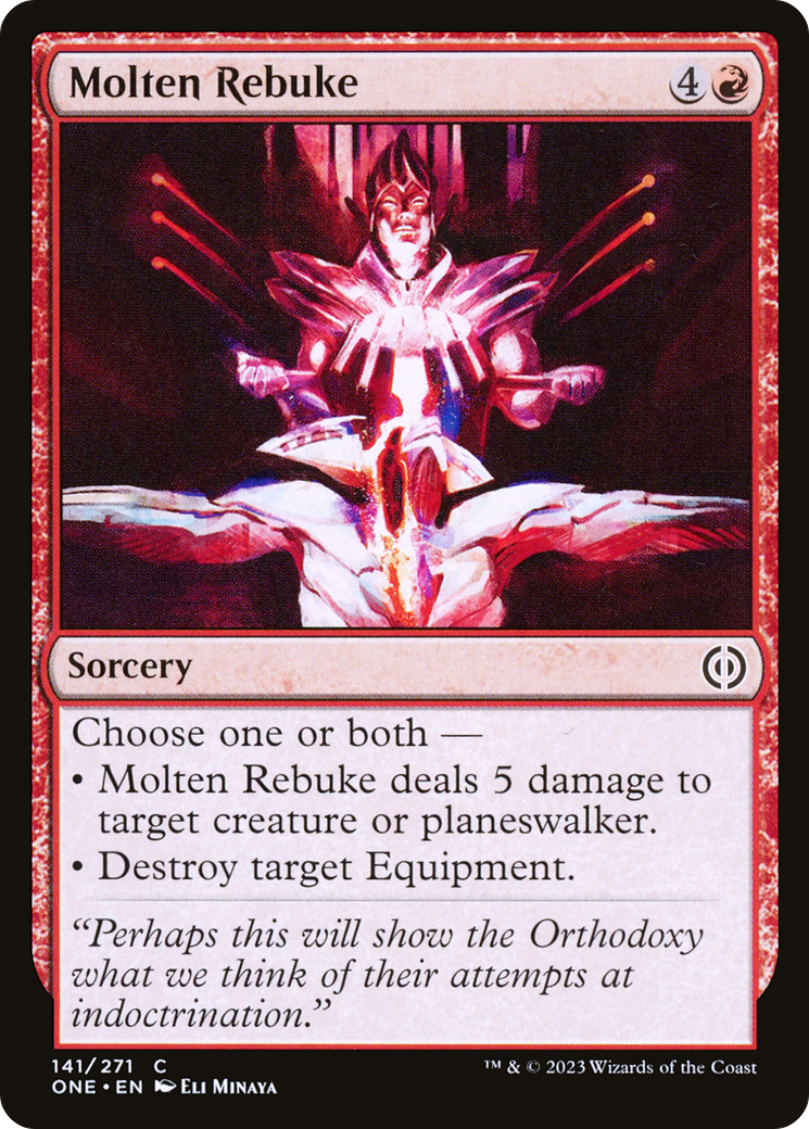 Molten Rebuke - Common Sorcery card from Phyrexia: All Will Be One