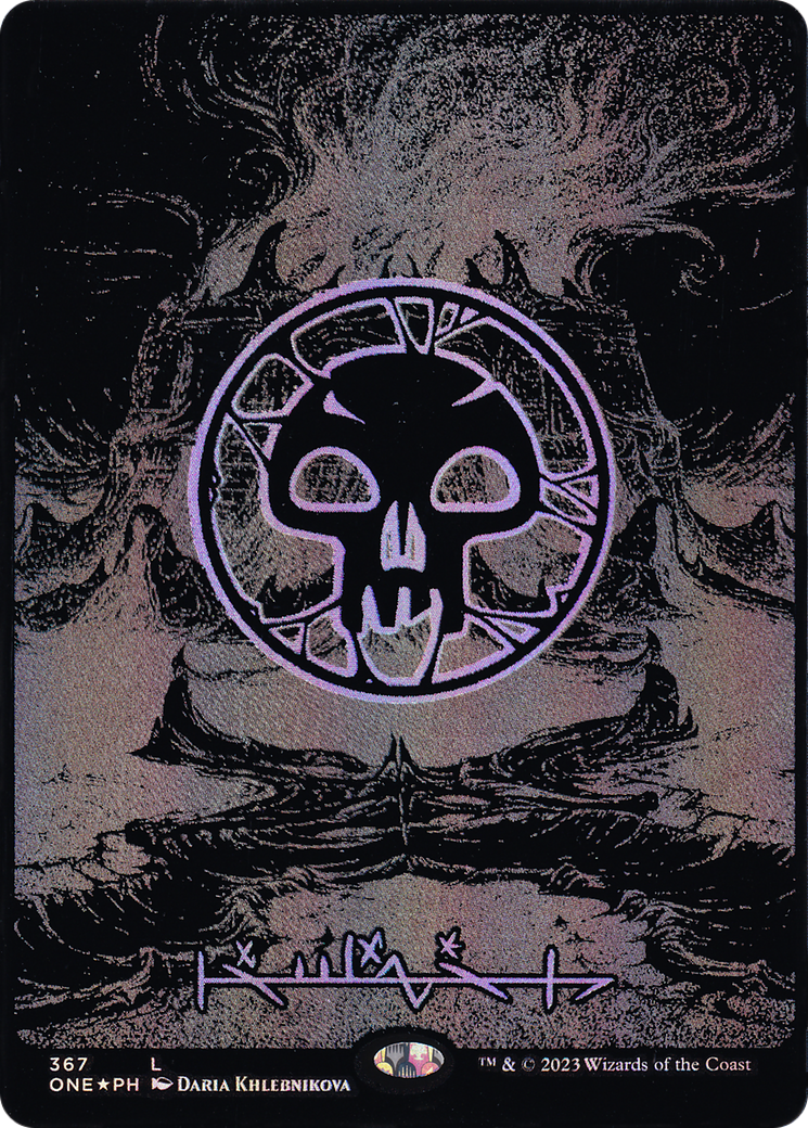 Swamp - Common Basic Land — Swamp card from Phyrexia: All Will Be One