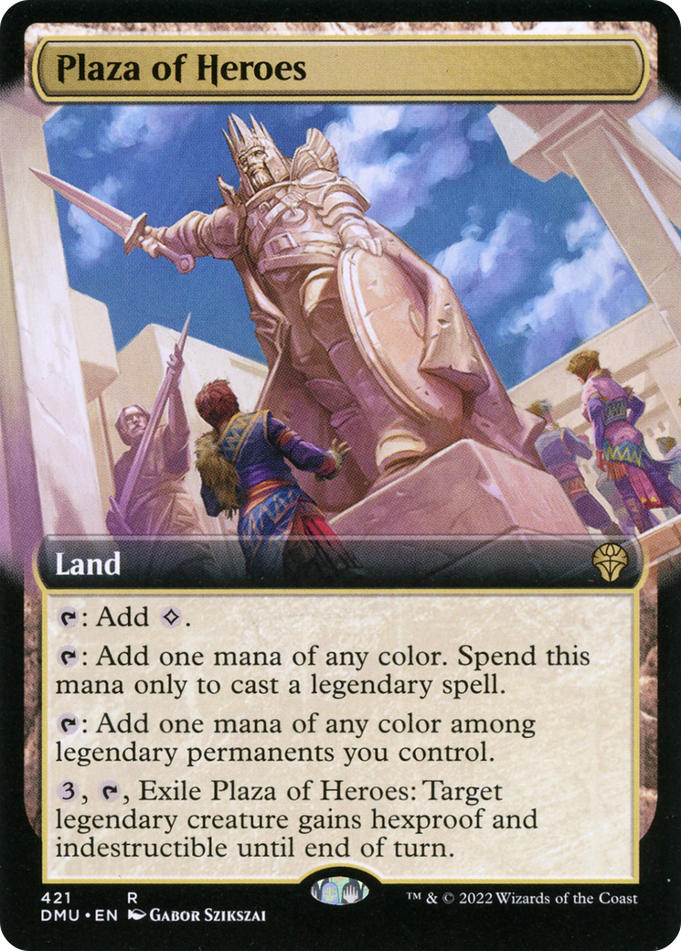 Plaza of Heroes - Rare Land card from Dominaria United