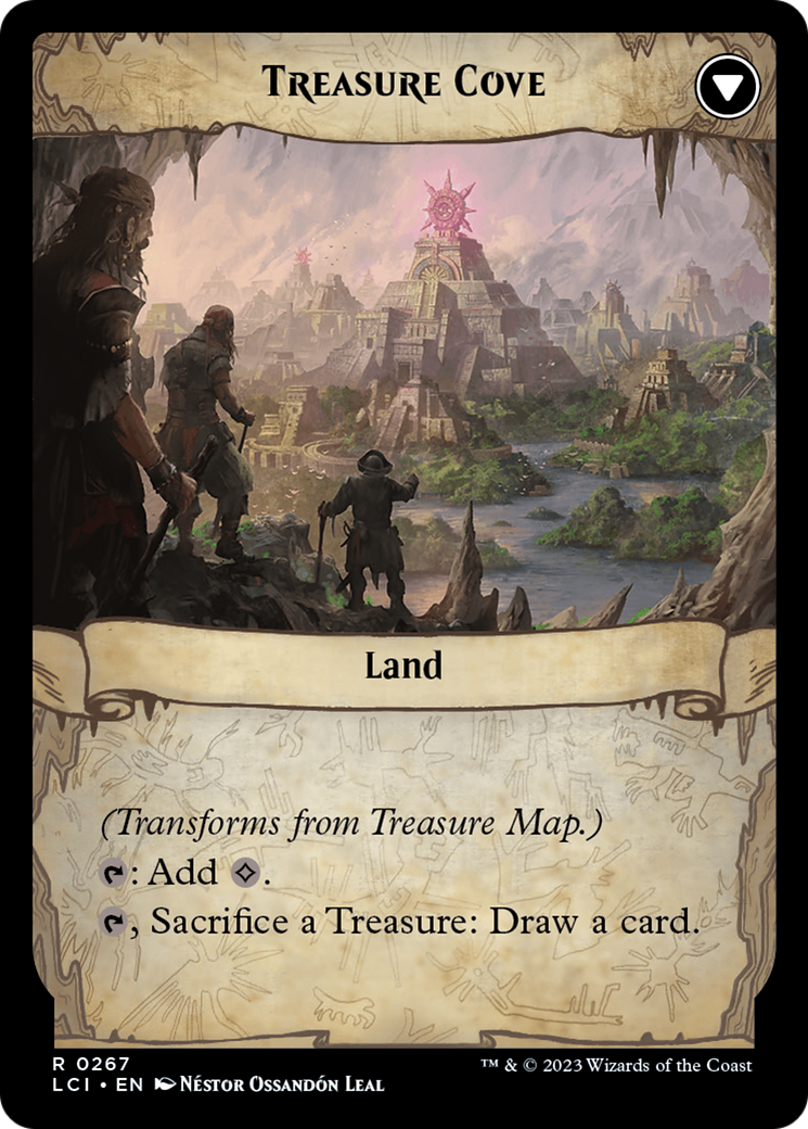 Back face of Treasure Map // Treasure Cove - Artifact card
