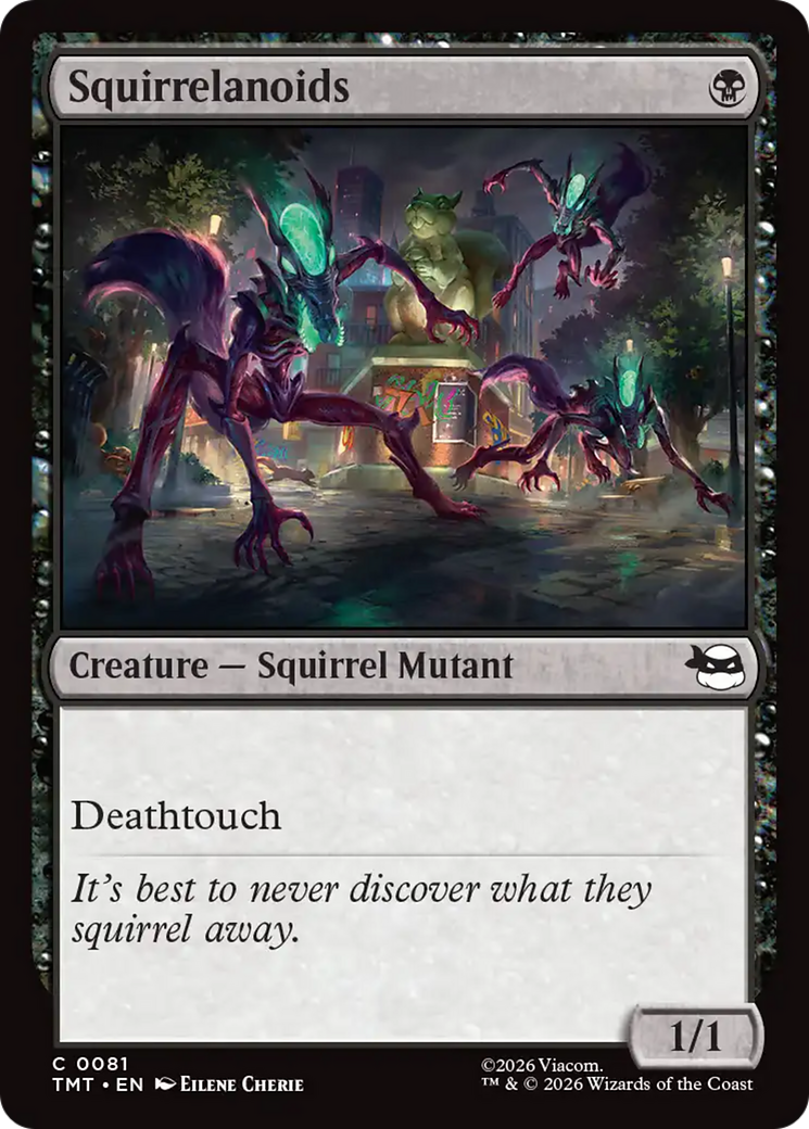 Squirrelanoids - Common Creature — Squirrel Mutant card from Teenage Mutant Ninja Turtles