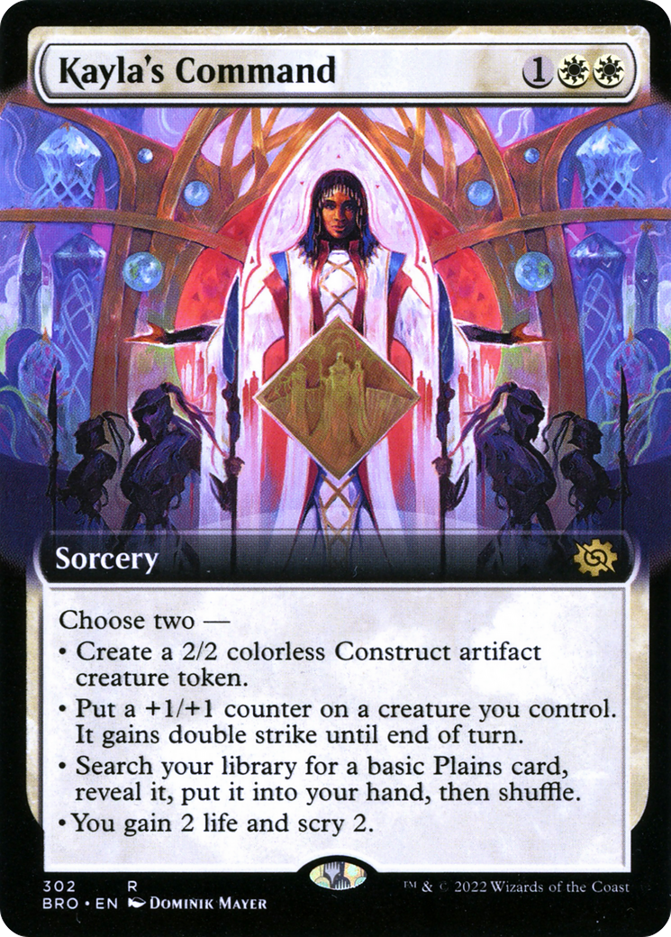 Kayla's Command - Rare Sorcery card from The Brothers' War