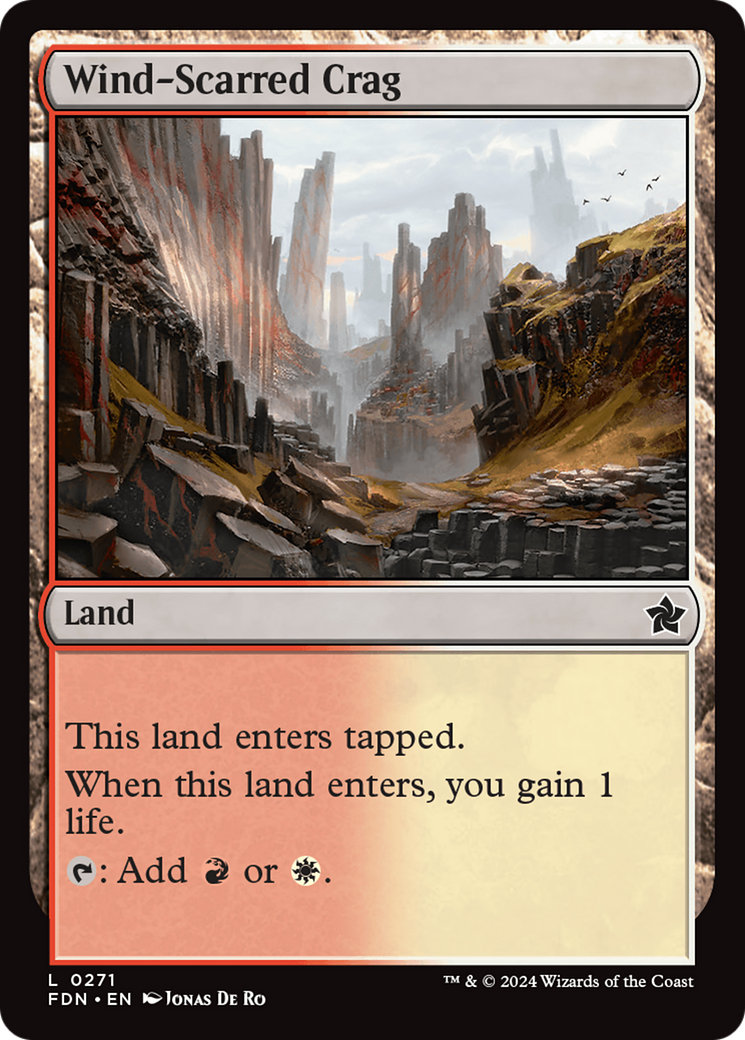 Wind-Scarred Crag - Common Land card from Foundations