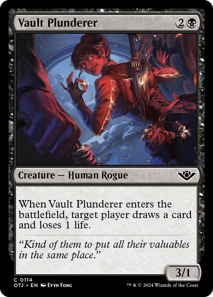 Vault Plunderer - Common Creature — Human Rogue card from Outlaws of Thunder Junction