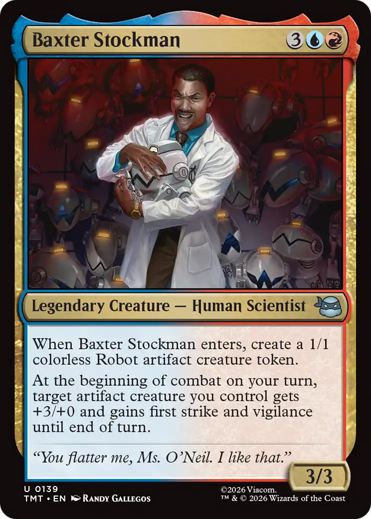 Baxter Stockman - Uncommon Legendary Creature — Human Scientist card from Teenage Mutant Ninja Turtles