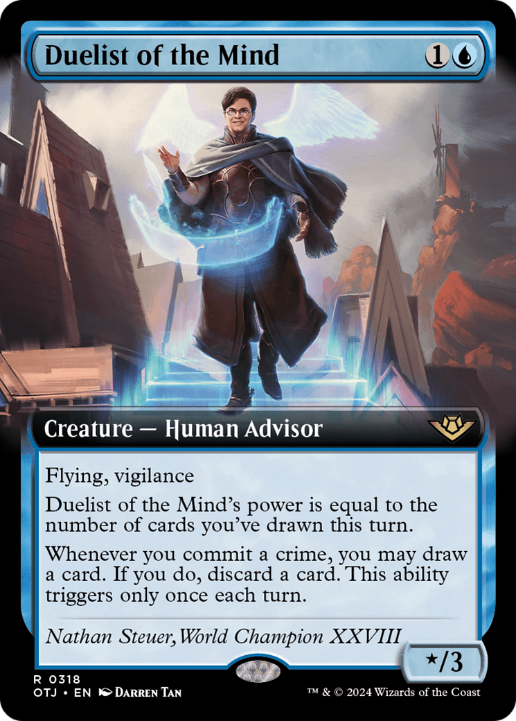 Duelist of the Mind - Rare Creature — Human Advisor card from Outlaws of Thunder Junction