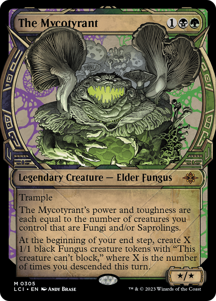 The Mycotyrant - Mythic Legendary Creature — Elder Fungus card from The Lost Caverns of Ixalan