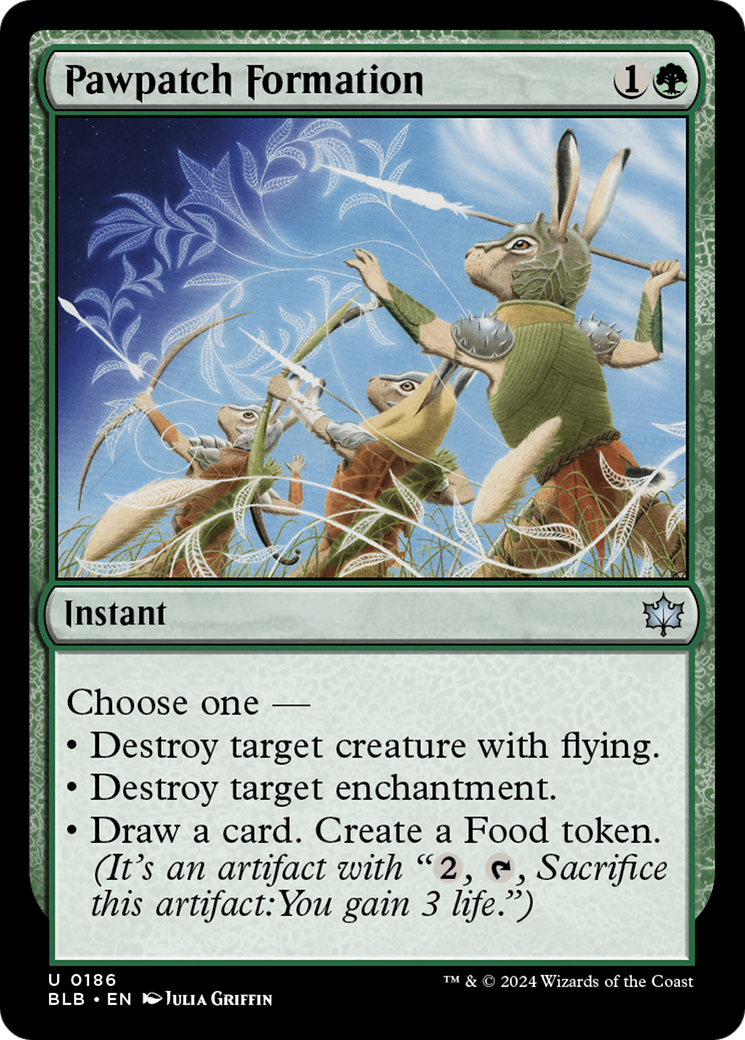 Pawpatch Formation - Uncommon Instant card from Bloomburrow