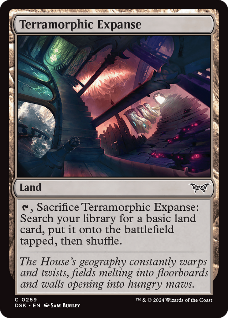Terramorphic Expanse - Common Land card from Duskmourn: House of Horror