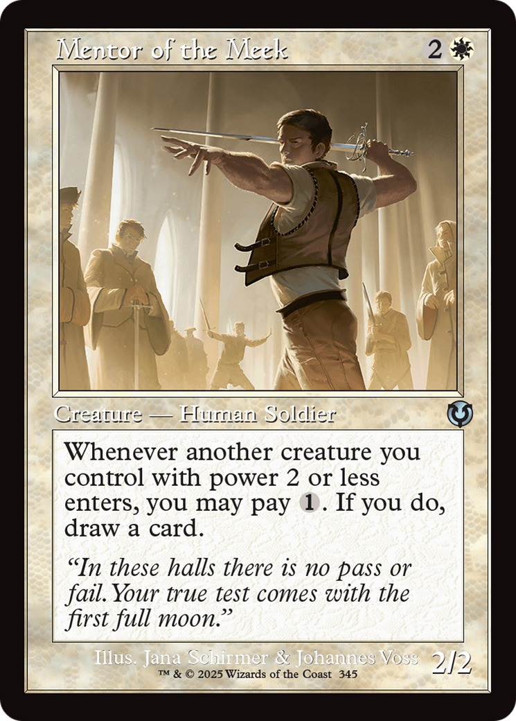 Mentor of the Meek - Uncommon Creature — Human Soldier card from Innistrad Remastered