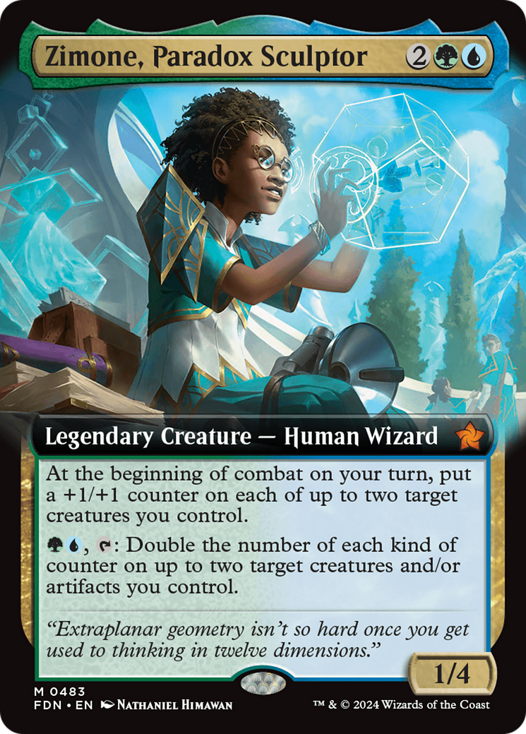 Zimone, Paradox Sculptor - Mythic Legendary Creature — Human Wizard card from Foundations