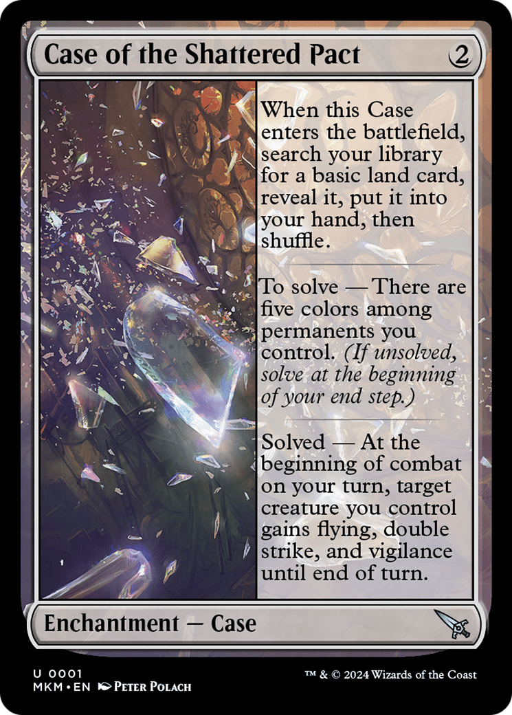 Case of the Shattered Pact - Uncommon Enchantment — Case card from Murders at Karlov Manor