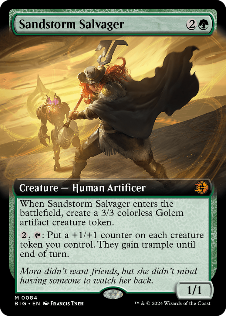 Sandstorm Salvager - Mythic Creature — Human Artificer card from The Big Score
