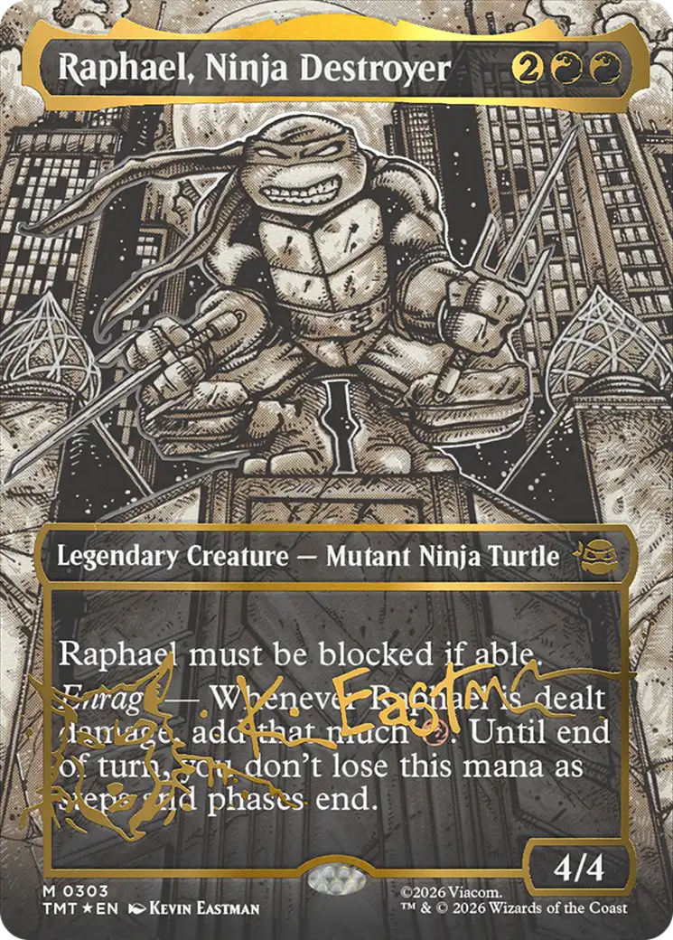 Raphael, Ninja Destroyer - Mythic Legendary Creature — Mutant Ninja Turtle card from Teenage Mutant Ninja Turtles