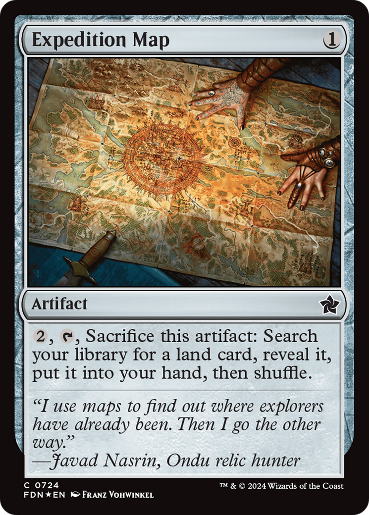 Expedition Map - Common Artifact card from Foundations