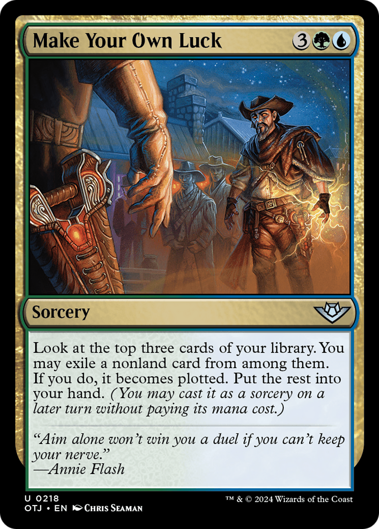 Make Your Own Luck - Uncommon Sorcery card from Outlaws of Thunder Junction