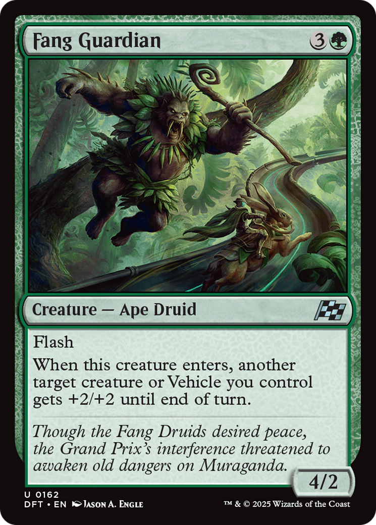 Fang Guardian - Uncommon Creature — Ape Druid card from Aetherdrift