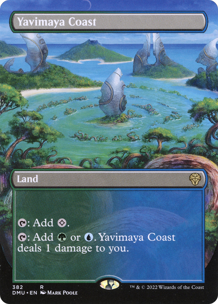 Yavimaya Coast - Rare Land card from Dominaria United