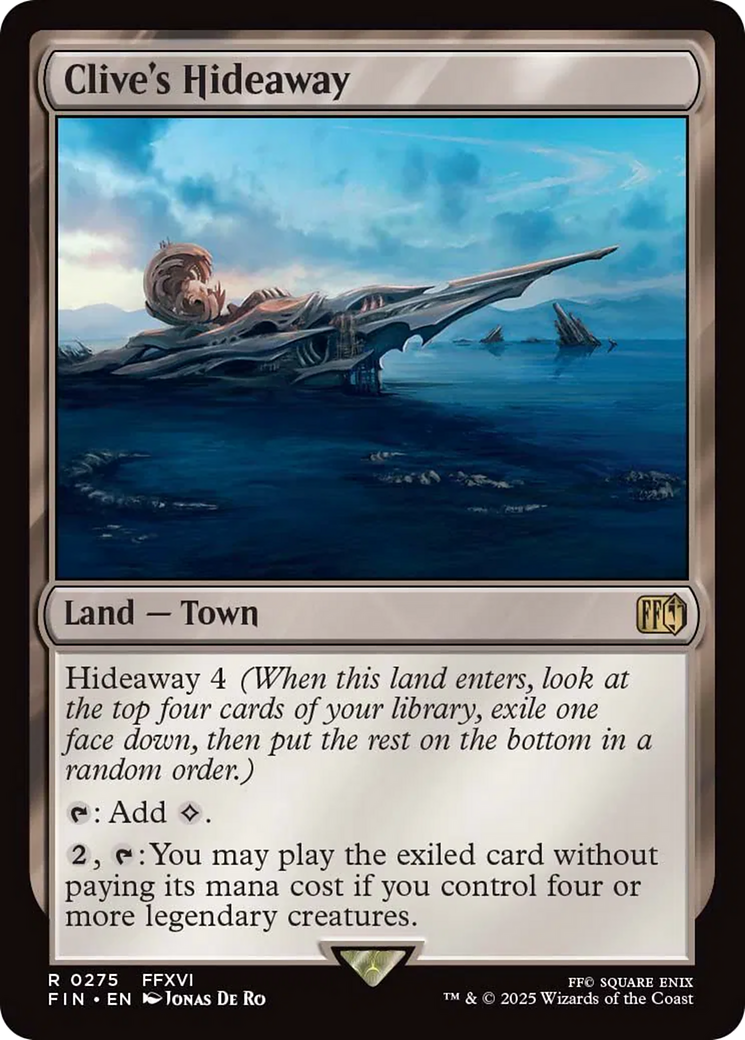 Clive's Hideaway - Rare Land — Town card from Final Fantasy