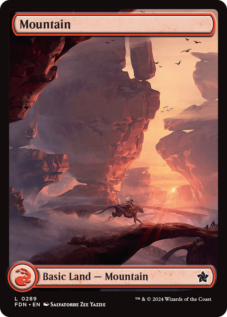 Mountain - Common Basic Land — Mountain card from Foundations