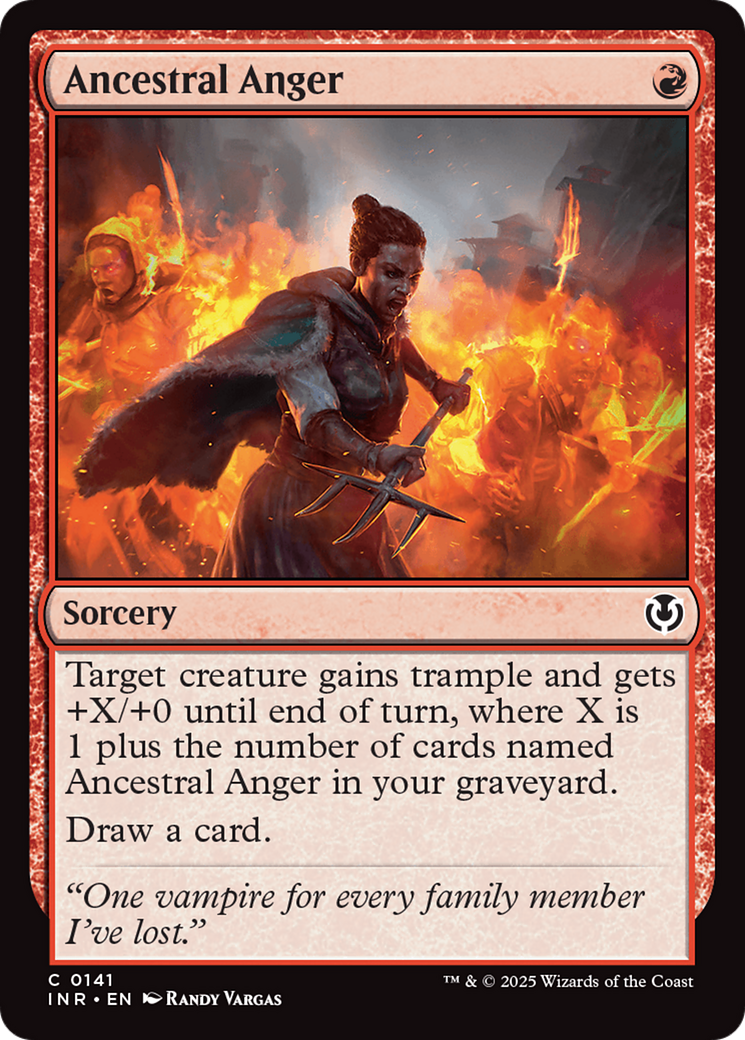 Ancestral Anger - Common Sorcery card from Innistrad Remastered