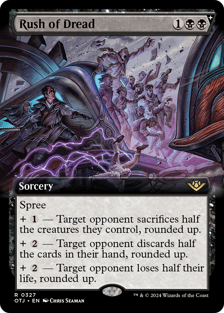 Rush of Dread - Rare Sorcery card from Outlaws of Thunder Junction
